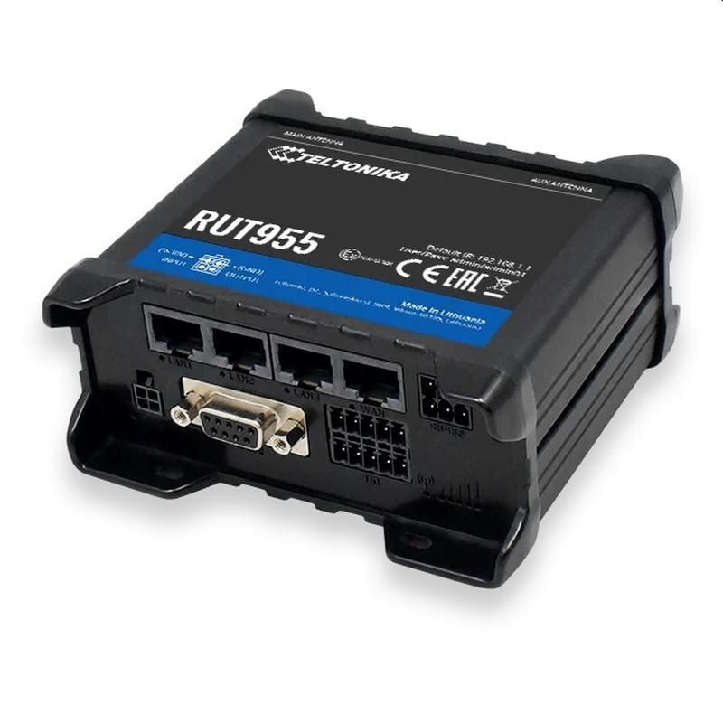 Teltonika RUT955 Wireless Router Fast Ethernet Single-Band (2.4 GHz) 3G 4G Black